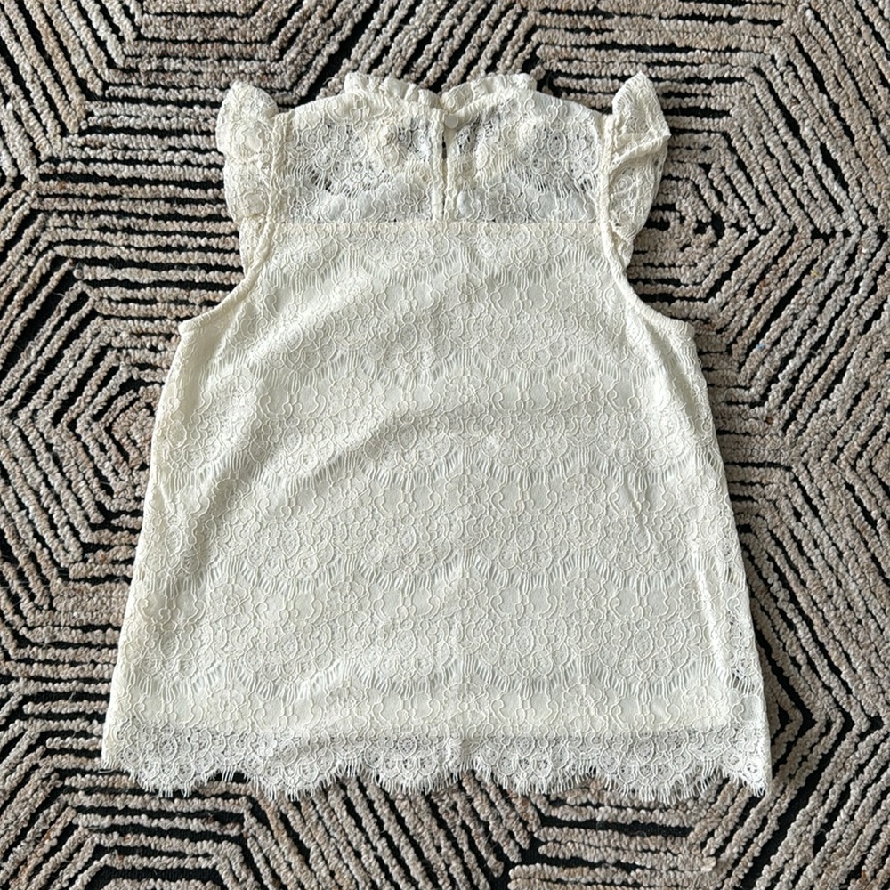 *2 for $30* Gorgeous lace top, girls sz L, like new - Picture 2 of 6